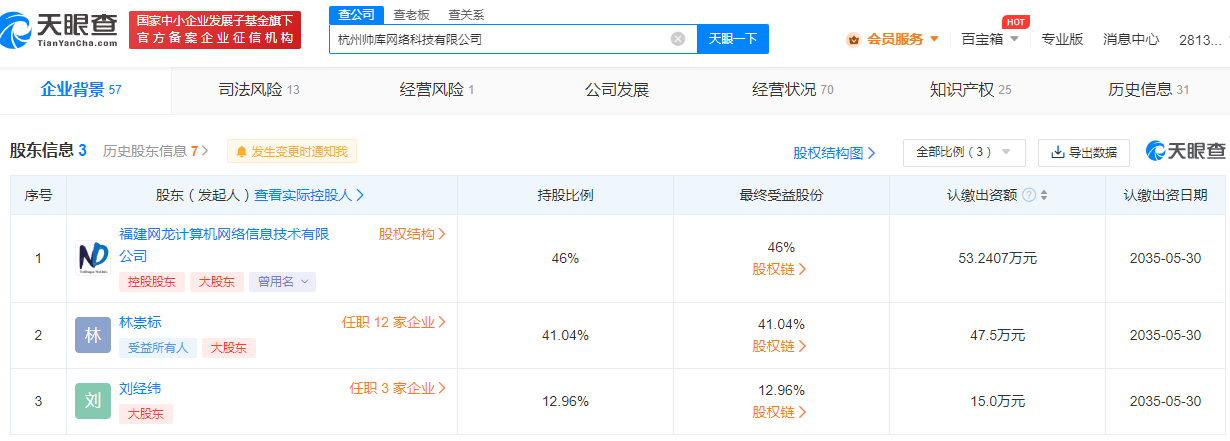 网龙投资MCN帅库国际 成第一大股东