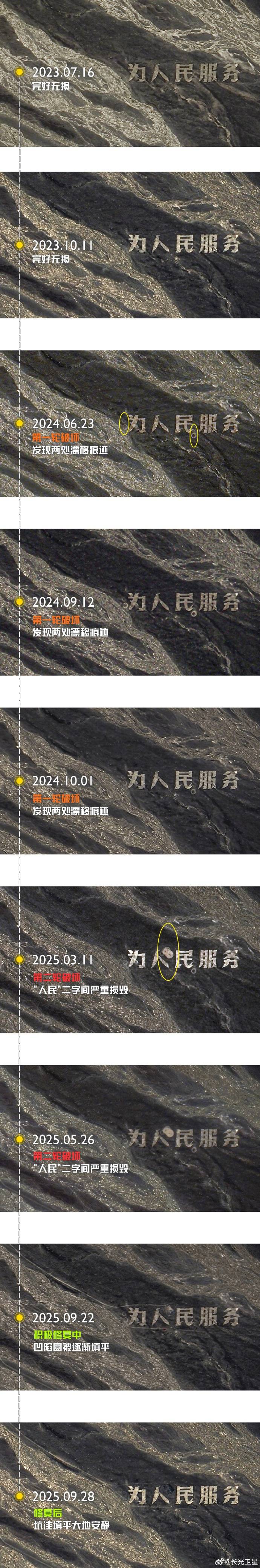 哈密官方通报：张某龙、李某涉破坏“为人民服务”航标，已立案调查