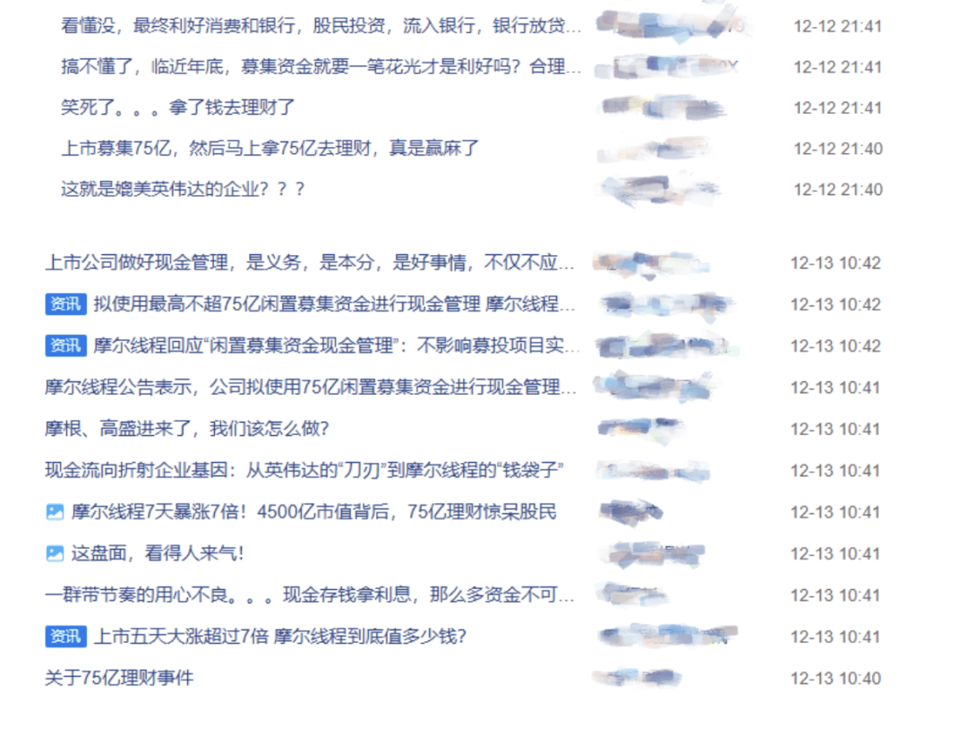 盘中跌超6%！摩尔线程低开，募资80亿做芯片研发，刚上市就拿75亿理财